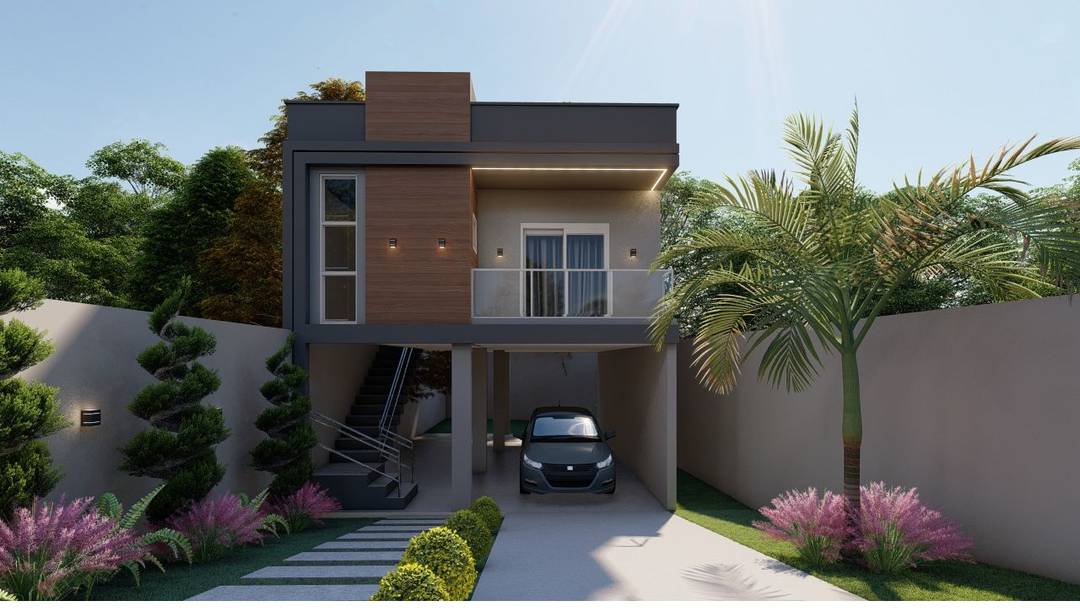 Casa Sob Pilotis No Alto Das Figueiras